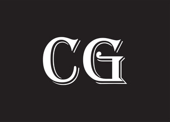 CG letter logo and initial logo design