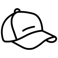 Cap colorful vector flat glyph icon.