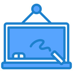Chalkboard Blue Icon