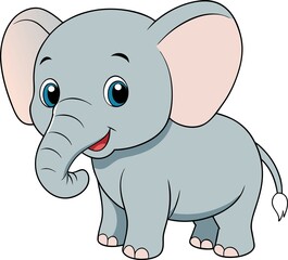 Fototapeta premium Cartoon elephant