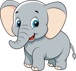 Fototapeta premium Cartoon elephant