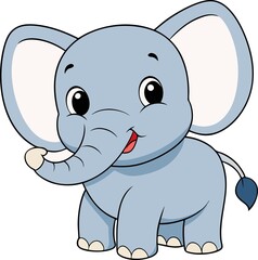 Fototapeta premium Cartoon elephant