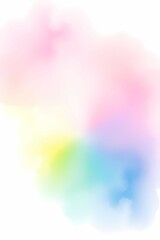 Abstract watercolor background. Stunning palette of pastel colors, soft and dreamy atmosphere. 