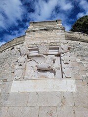 Venezianischer L&ouml;we an der Stadtmauer von Zadar