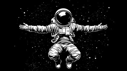Astronaut Floating in Space