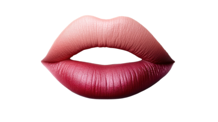 Stylish close-up of strikingly colored lips highlighting a beautiful gradient effect, perfect for beauty, cosmetics, and fashion themes.