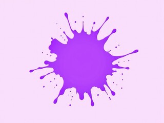 Fototapeta premium A bold splash of purple paint in a unique geometric pattern, vibrant, expressionism, contemporary