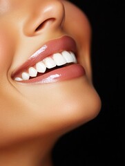 Obraz premium Close-up of a beautiful smiling face.