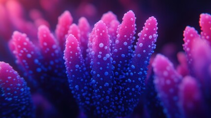 Vibrant Coral Details in Underwater Scene with Colorful Textures