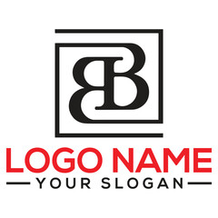 Fototapeta premium BB letter logo , BB letter, BB design , BB icon Elegant modern. Vector template.