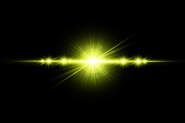 abstract of lighting for background. digital lens flare in dark background 