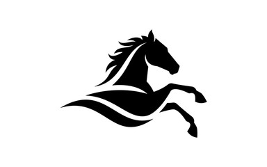 horse logo vector illustration, horse head logo template