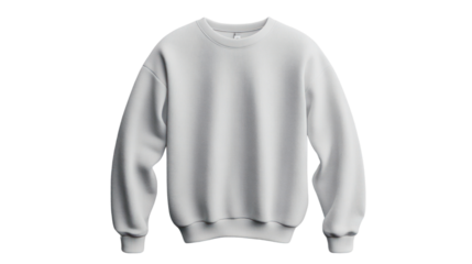 A cozy gray sweatshirt displayed on a neutral background. Perfect for casual wear, this item embodies comfort and style for any setting.