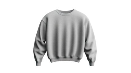 A stylish gray sweatshirt displayed against a clean background, perfect for casual outfits, comfortable wear, or layering in any season.