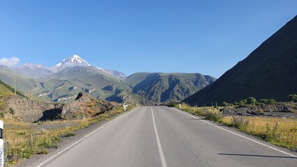 Road in the Caucasus mountains, Georgia