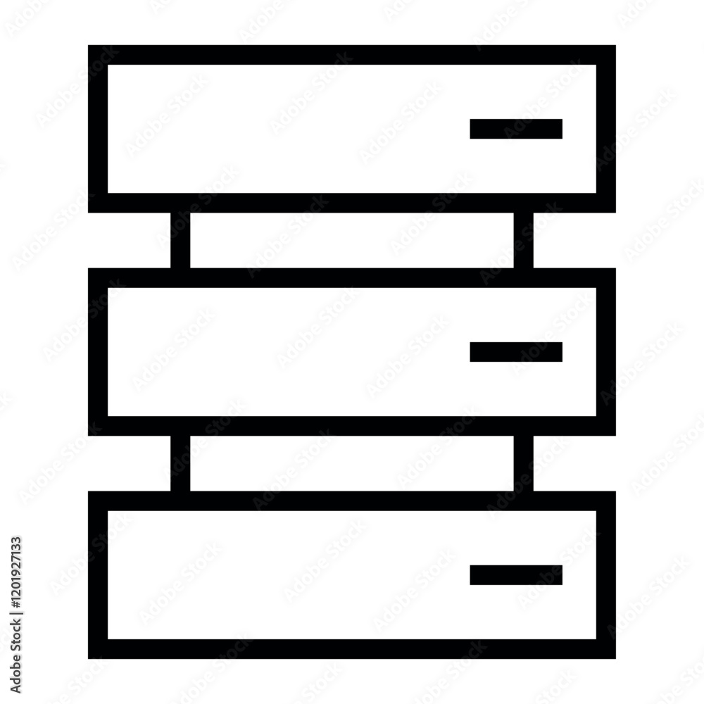 Poster Database vector icon