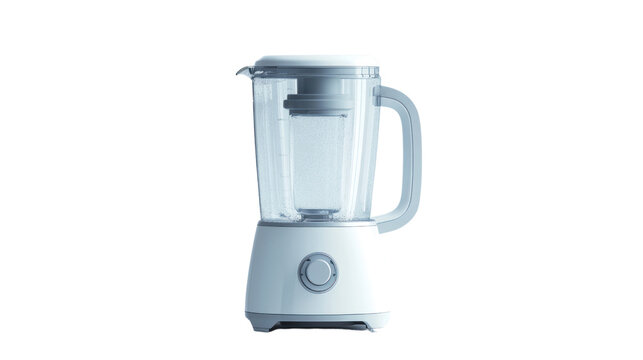 A modern blender with a sleek design, perfect for creating smoothies, soups, and sauces in a stylish kitchen environment.