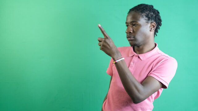 Pointing to Right Corner
