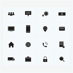set of icons