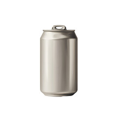 The image shows a single, unopened aluminum can against a plain background, ideal for product design mockups.