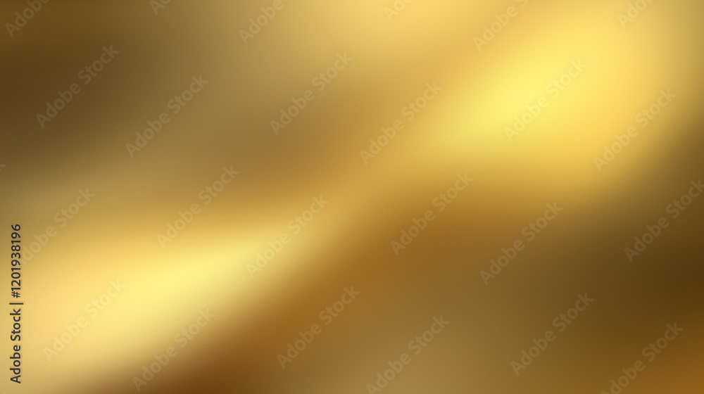Poster Golden gradient background with soft lighting and shadow effects, minimalist design for wallpaper or digital use. High-resolution solid gold texture with a smooth finish and golden tones, perfect for 