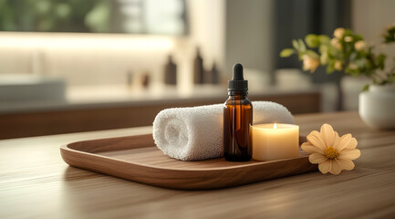 Enhancing relaxation with essential oils and soft ambiance in a tranquil spa setting filled with natural light