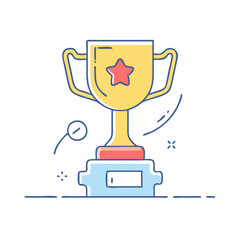 winner s trophy icon, winner s trophy vector illustration-simple illustration of winner s trophy, perfect for winner s trophy logos and icons