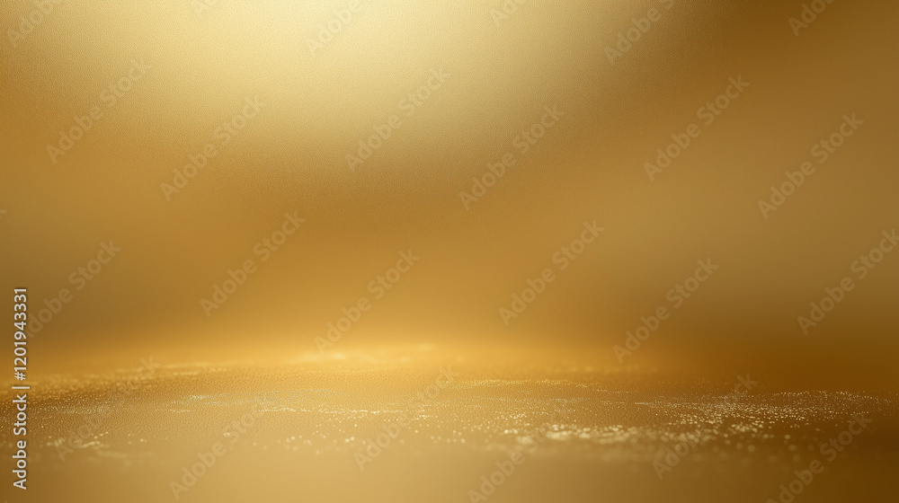 Poster Golden gradient background with soft lighting and shadow effects, minimalist design for wallpaper or digital use. High-resolution solid gold texture with a smooth finish and golden tones, perfect for 