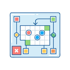 board game strategy chart icon, board game strategy chart vector illustration-simple illustration of board game strategy chart, perfect for board game strategy chart logos and icons