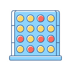 connect four grid icon, connect four grid vector illustration-simple illustration of connect four grid, perfect for connect four grid logos and icons