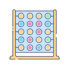 connect four grid icon, connect four grid vector illustration-simple illustration of connect four grid, perfect for connect four grid logos and icons