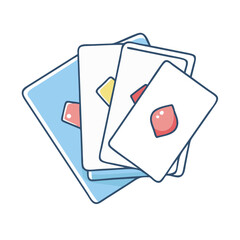 game card deck icon, game card deck vector illustration-simple illustration of game card deck, perfect for game card deck logos and icons