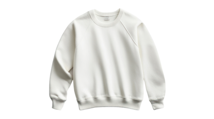 A cozy white sweatshirt featuring a classic design, perfect for casual wear. Ideal for layering during chilly days or relaxed lounging at home.