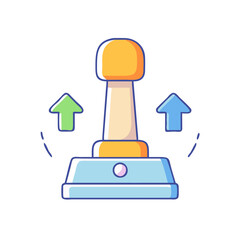 game piece mover icon, game piece mover vector illustration-simple illustration of game piece mover, perfect for game piece mover logos and icons
