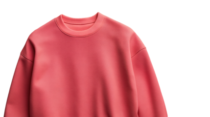 A vibrant pink sweatshirt showcasing modern fashion trends. Perfect for casual wear, this cozy garment is versatile for everyday activities.