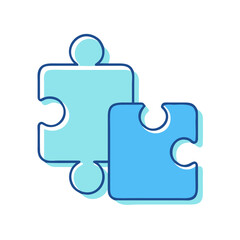jigsaw puzzle piece icon, jigsaw puzzle piece vector illustration-simple illustration of jigsaw puzzle piece, perfect for jigsaw puzzle piece logos and icons