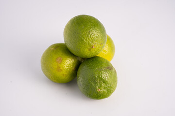 Fresh lemon on white background isolated