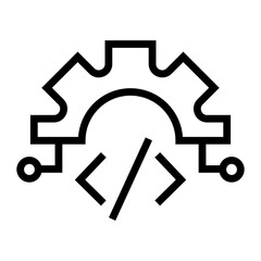 Code vector icon