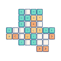 scrabble tiles icon, scrabble tiles vector illustration-simple illustration of scrabble tiles, perfect for scrabble tiles logos and icons