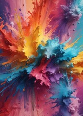 Abstract texture with oil paint and soft focus effect on colorful background, art, texture
