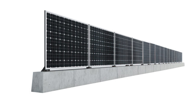 A modern solar panel installation providing renewable energy. The sleek design and efficiency highlight the importance of sustainable technology.