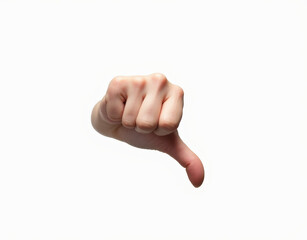 hand with thumb down
