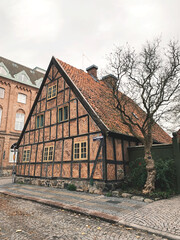 Lund Sweden downtown in December 2024