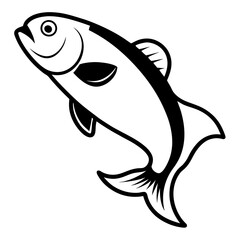 vector illustration of a fish