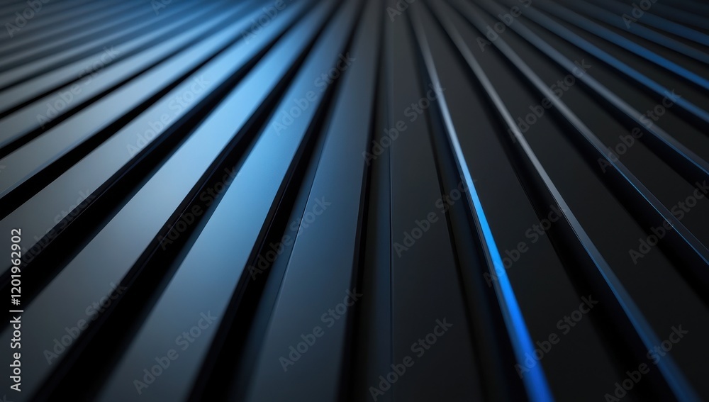 Poster abstract background with smooth black lines creating a sense of depth and dimension in a modern, min