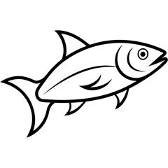 Fototapeta premium fish isolated on white background