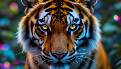 Obraz premium Majestic Tiger Close Up Stunning Wild Cat Image