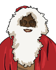 Man dressed as Santa Clause