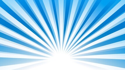 Obraz premium Abstract Blue Radiating Lines Background - Symbolizing energy, growth, hope, freedom, and optimism, this abstract background features radiating blue lines converging towards a bright center. Perfect f
