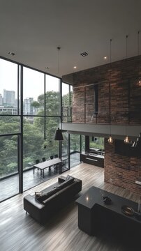 Modern Industrial Style House Interior Design